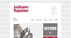 Desktop Screenshot of haidhauser-augustiner.de
